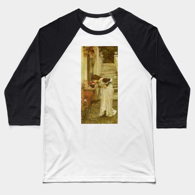 The Shrine by John William Waterhouse Baseball T-Shirt by MasterpieceCafe